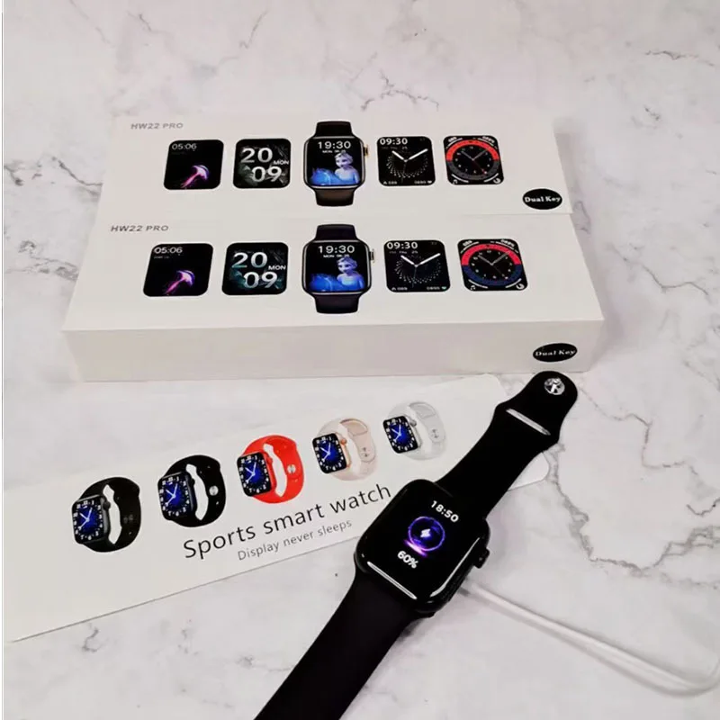 Smartwatch HW22 pro 1.7 IPS Smart Dual buttons and wireless charging Tracker hw22pro Smart Watch waterproof SmartWatch hw22 pro