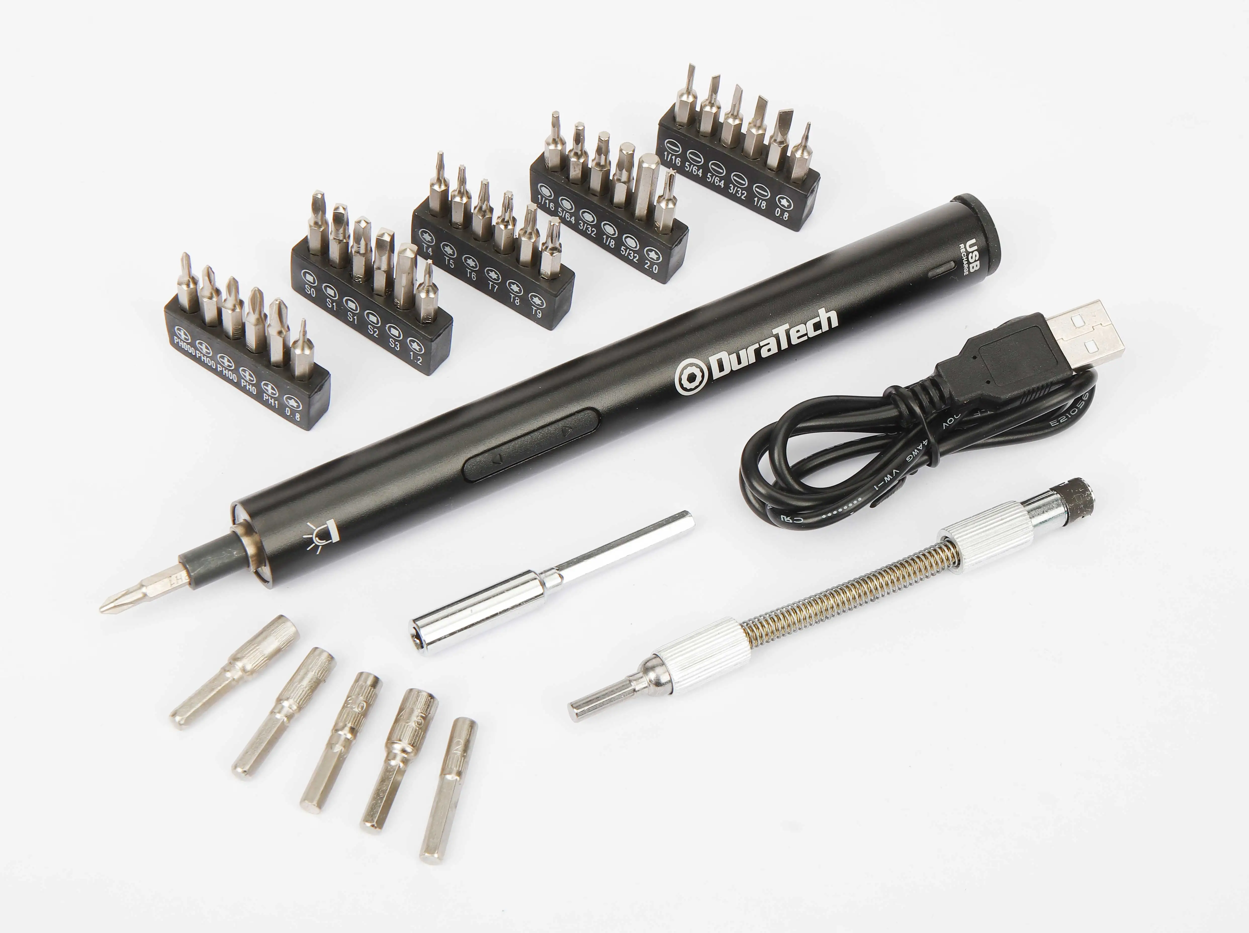 DuraTech 39pc 3.6v Li-ion Rechargeable Precision Screwdriver Cordless Electric Screwdriver Set Power Screwdriver
