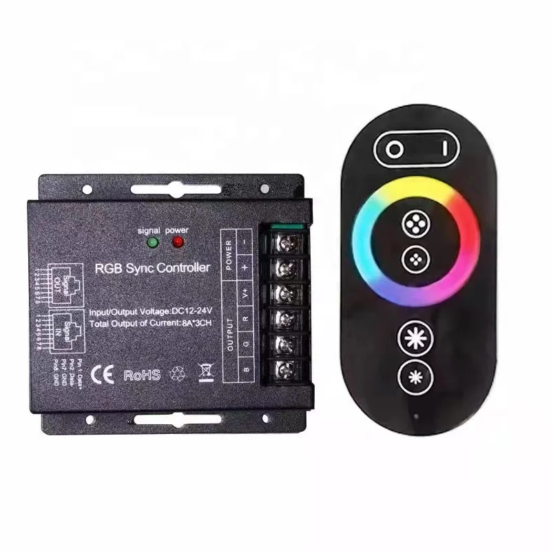 Светодиодные диммеры 30 А 12 В 24 светодиодная полоса освещения RF светодиодный rgb контроллер