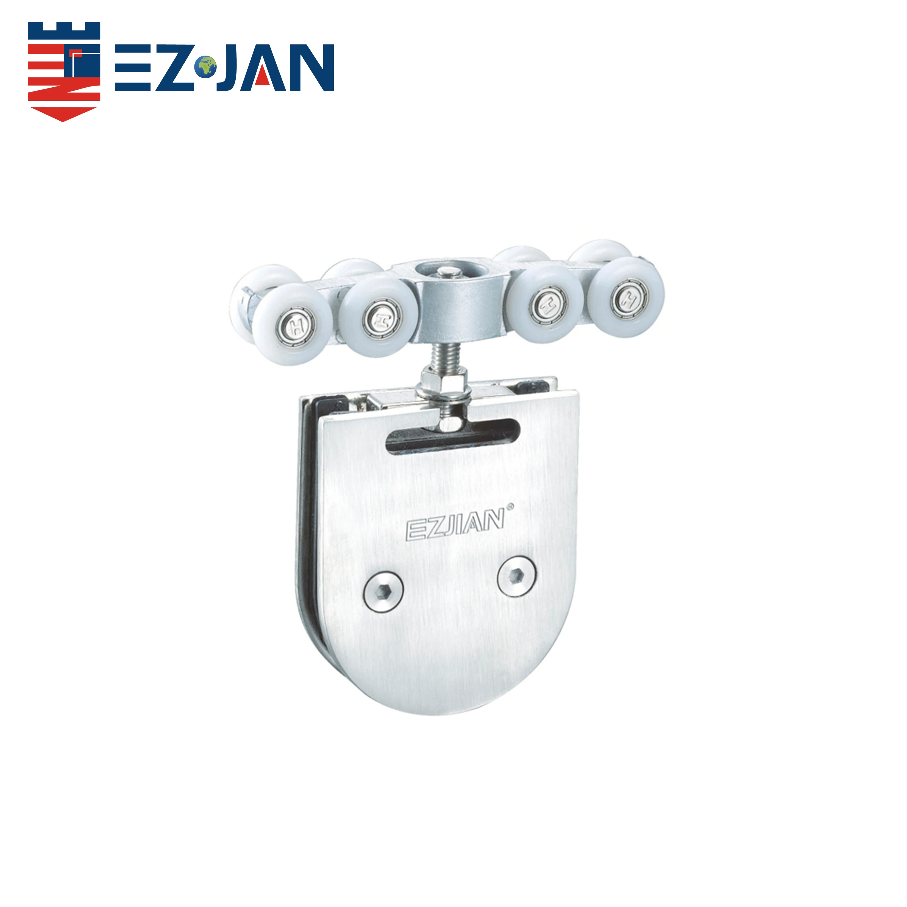 8 Wheel Hanging Rail Roller Silent Pulley Door Hanging Wheel for Hanging Sliding Door Glass Door