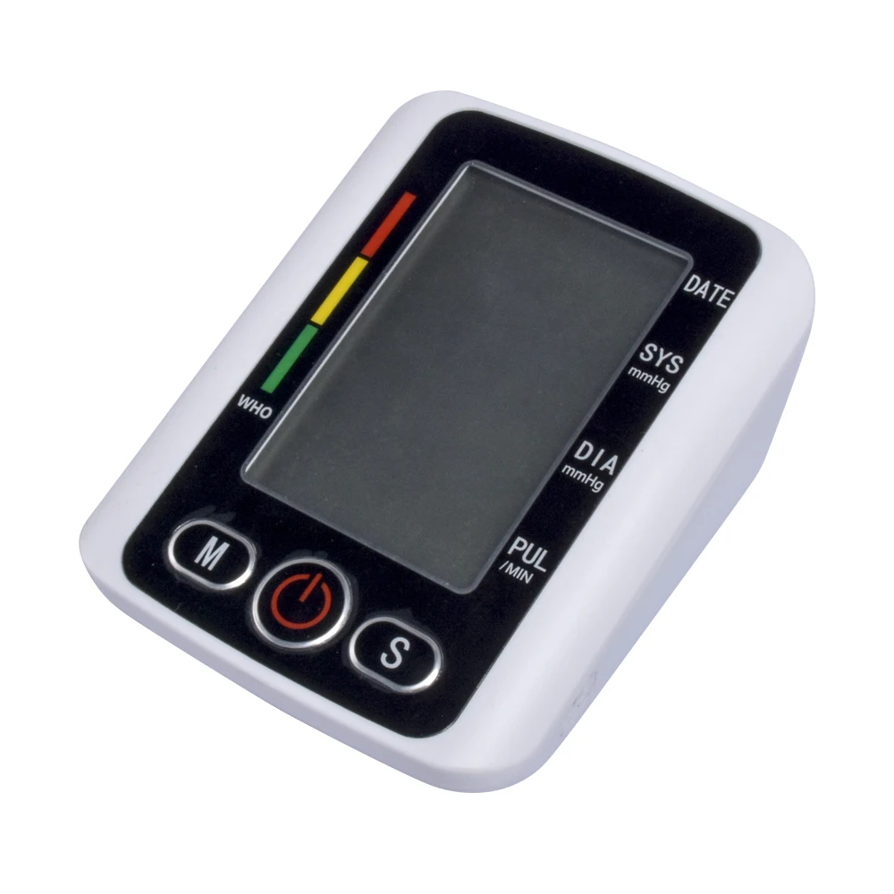 Automatic Blood Arm Blood Pressure Monitor Sphygmomanometer Pressure Gauge Meter T