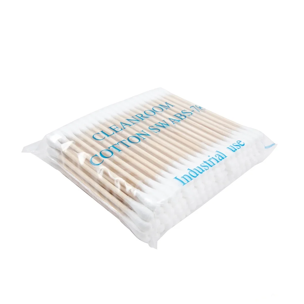 100 Wooden Cotton Buds Cotton Swabs