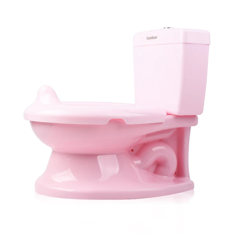 Pink Plastic baby training musical toilet seat for girls toddler commode toilet seat potty pot