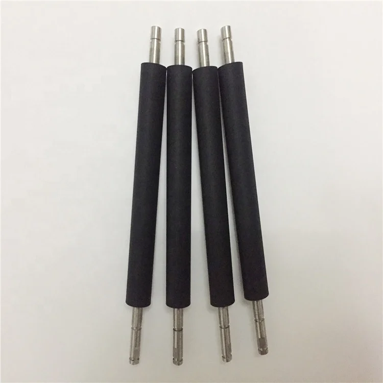 Customized OEM Printing Machine Black Silicone Rubber Pressure Platen Roller