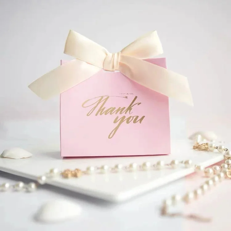  Custom Logo Printing Luxury Small Pink White Fashion Shopping Retail Gift Paper Bags With Ribbon