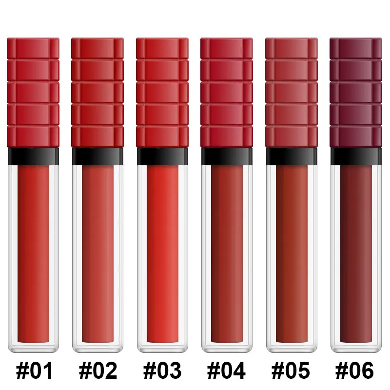 Romantic Bird Red Brown Lipstick Make Your Brand Waterproof Matte Liquid Velvet Women Professional Makeup Lip Gloss Vegan Solid