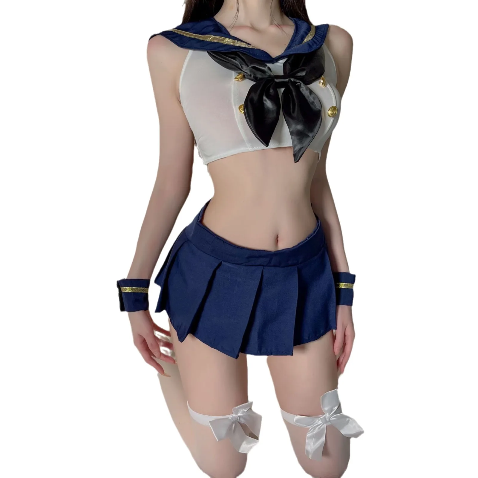 Wholesale high quality cosplay uniforms hot sale Japanese school sexy lingeries see through sailor suit