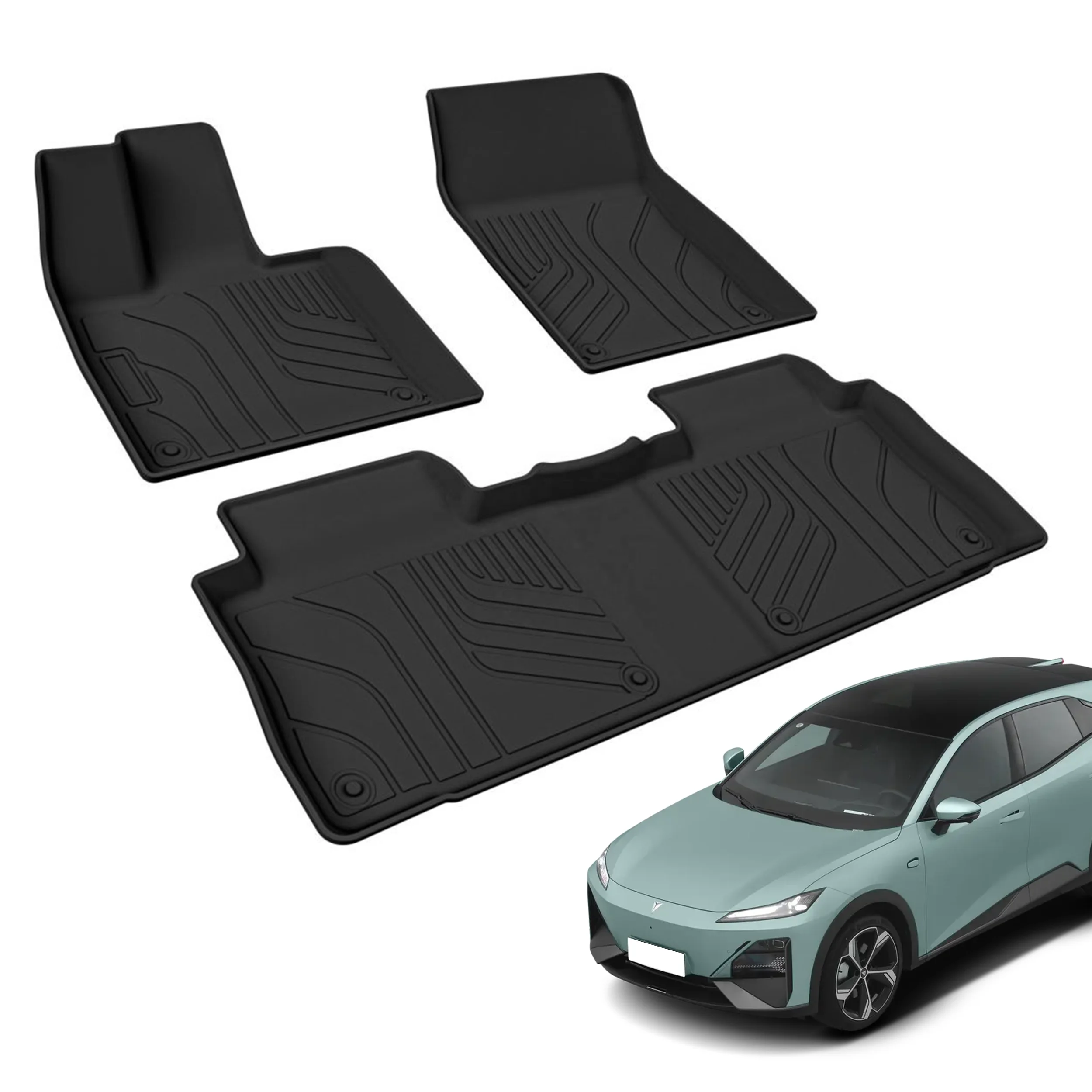 TPE Car Mats All Weather Interior Rubber Accessories Car Floor Mat for Deepal S7