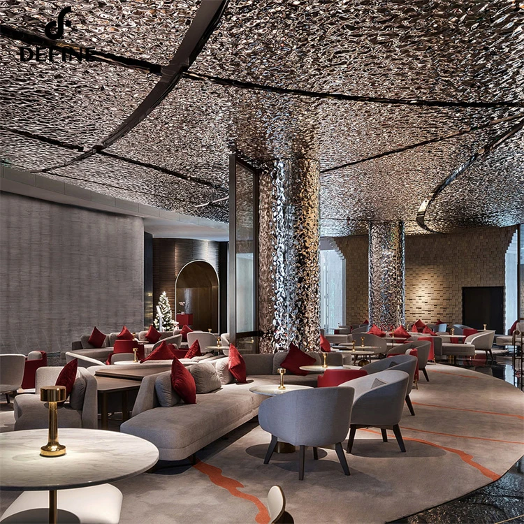 5 Stars Hotel Project Case Seating Tables Set Bar Sofa Set High End Restaurant Furniture