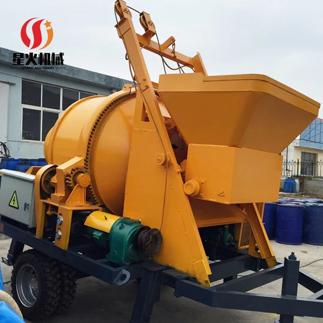 Electric Concrete Mixer with Pump Machine and Pipe Mini 60 Meter Concrete Mixer Pump Mobile Dry Concrete Mixer with Pump