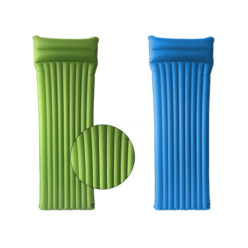 Thickened and widened Inflatable mattress Camping tent folding mattress Portable lunch break pad outdoor inflatable mattress