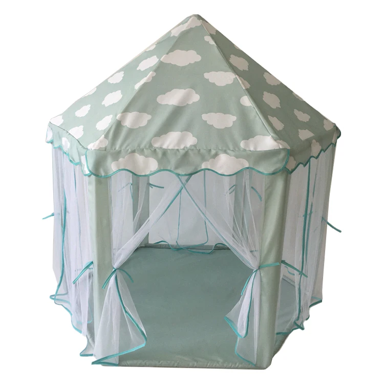 Wholesale portable folding indoor outdoor playhouse toy princess castle play kids tents