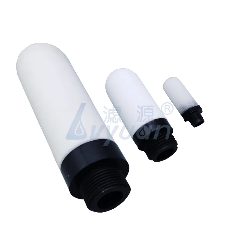 Factory price pneumatic porous PE filter PP head sintered pe plastic powder filter for acoustic filter
