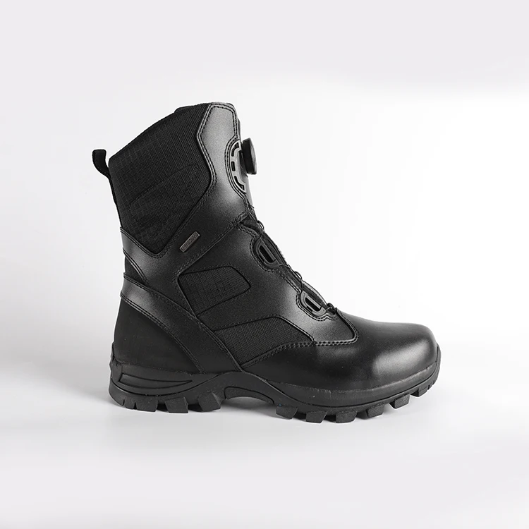 Saicou Black Waterproof Combat Military boots army shoes for men