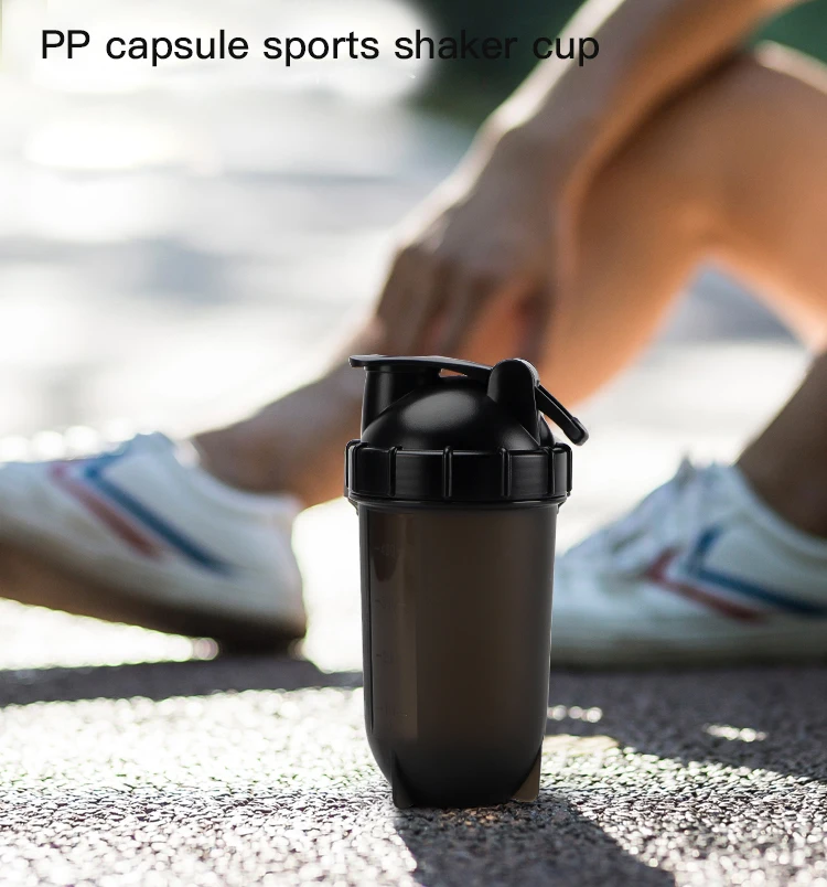 Factory Wholesale 400ml Custom Logo BPA Free Sport Plastic Gym Protein Bottle Shakers