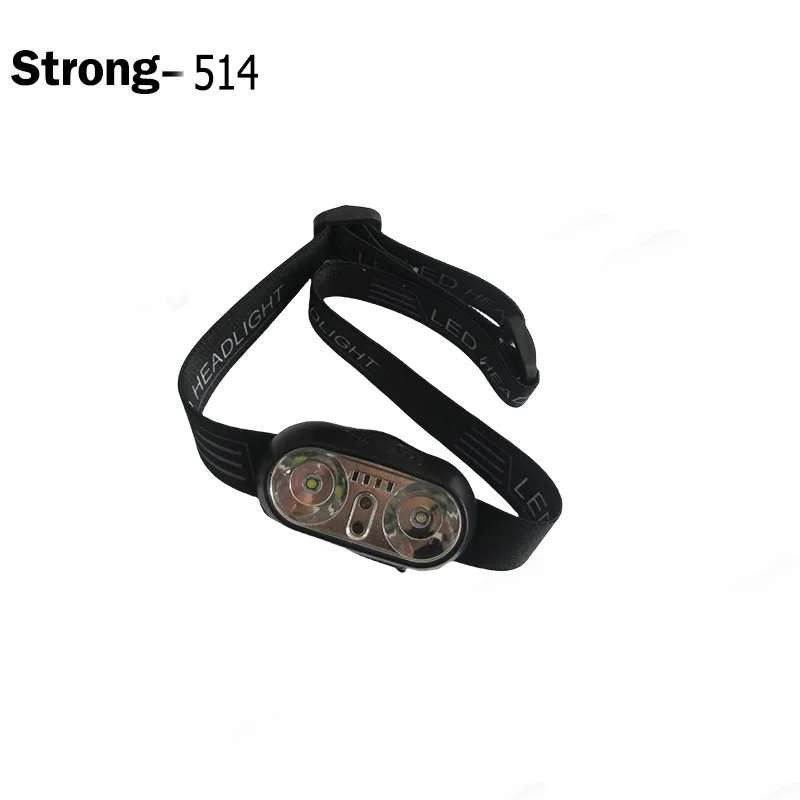 strong long-range dual charging headlamp for outdoor night fishing light sensing blue and white headlight
