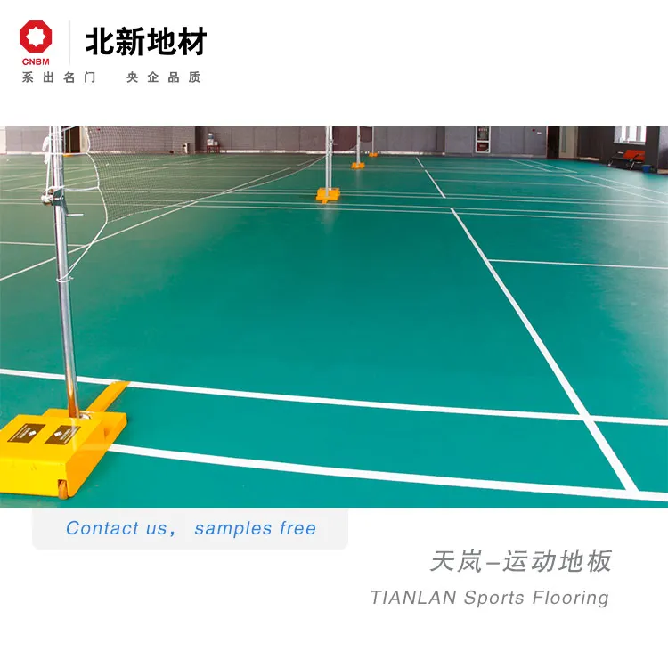 4.5mm PVC Vinyl Sport Flooring for Indoor Sports Court Usage/Functional Venue