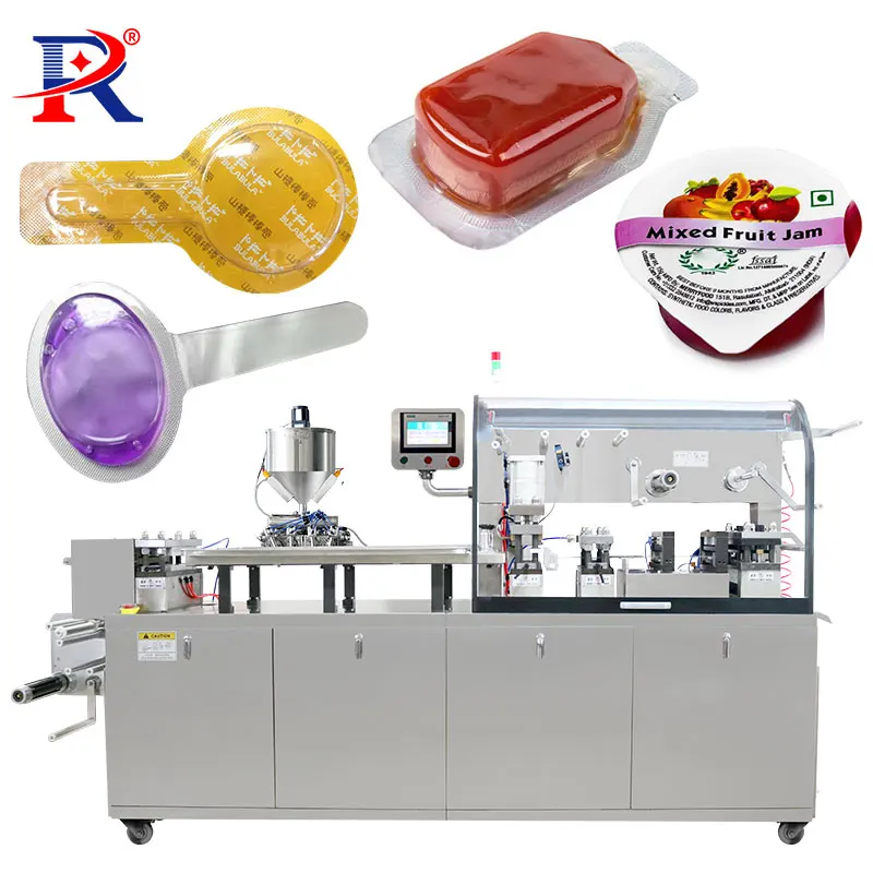 Blister Packaging Sealing Thermal Jams Preserves Tomato Paste/Chili Sauce Machinery Heat Seal Blister Forming Machine