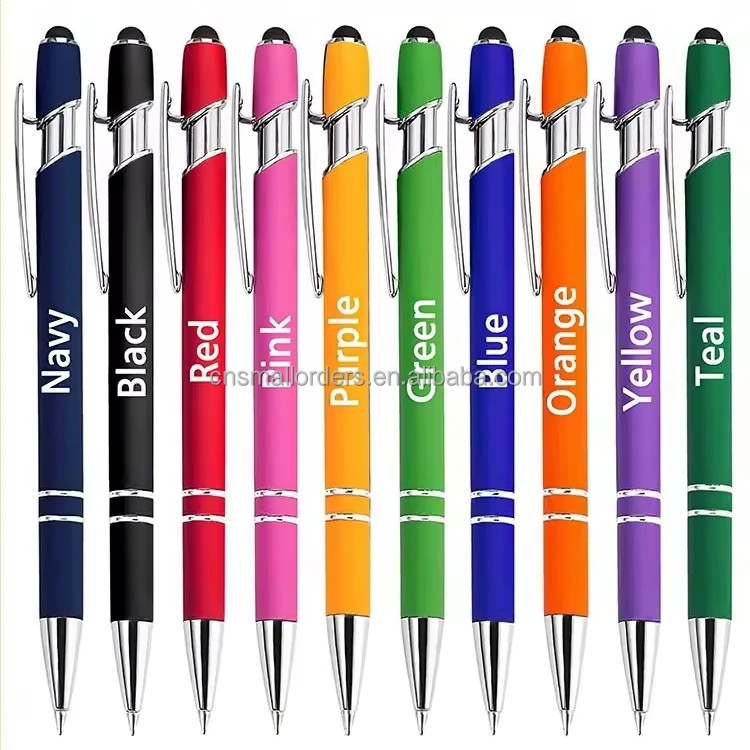 Promotional Custom pens logo printed boligrafo por ballpoint metal plastic gel pens sublimation promotional branded logo pens