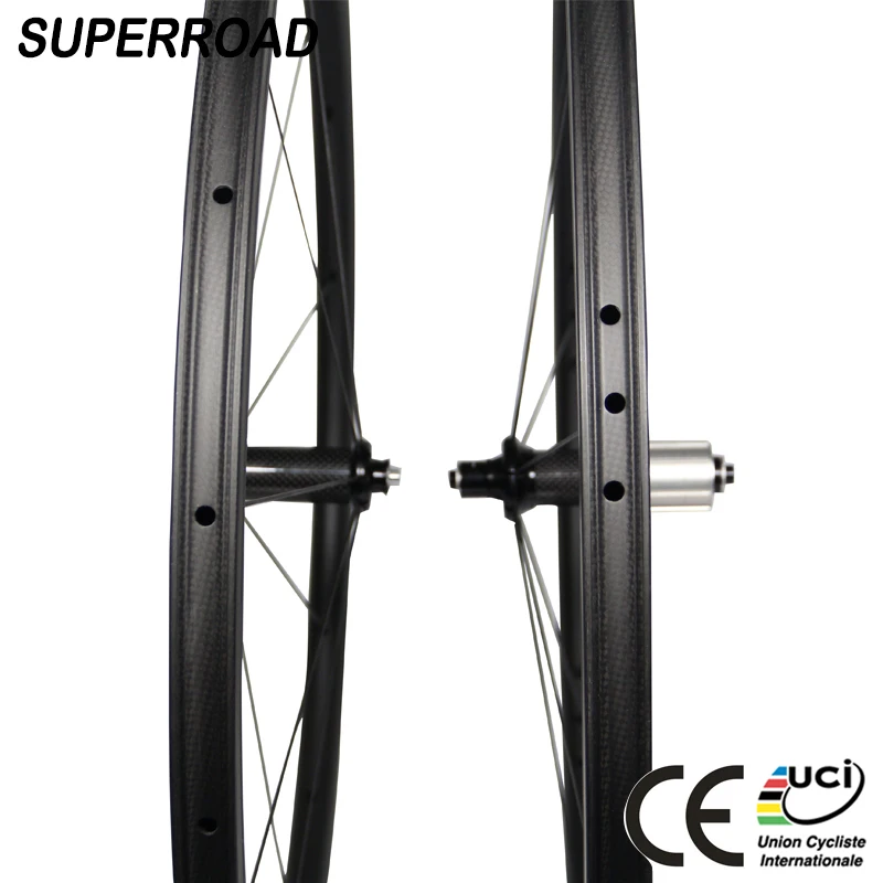 25mm Wide 38mm Deep China Xiamen Bike Lightweight T1000 Cycling Wide Carbon Wheels Clincher 700C Wheelset