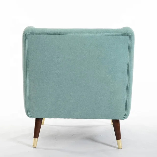 Living Room Furniture Upholstered Sofa Chair Accent Armchair Linen Leisure Single Chairs