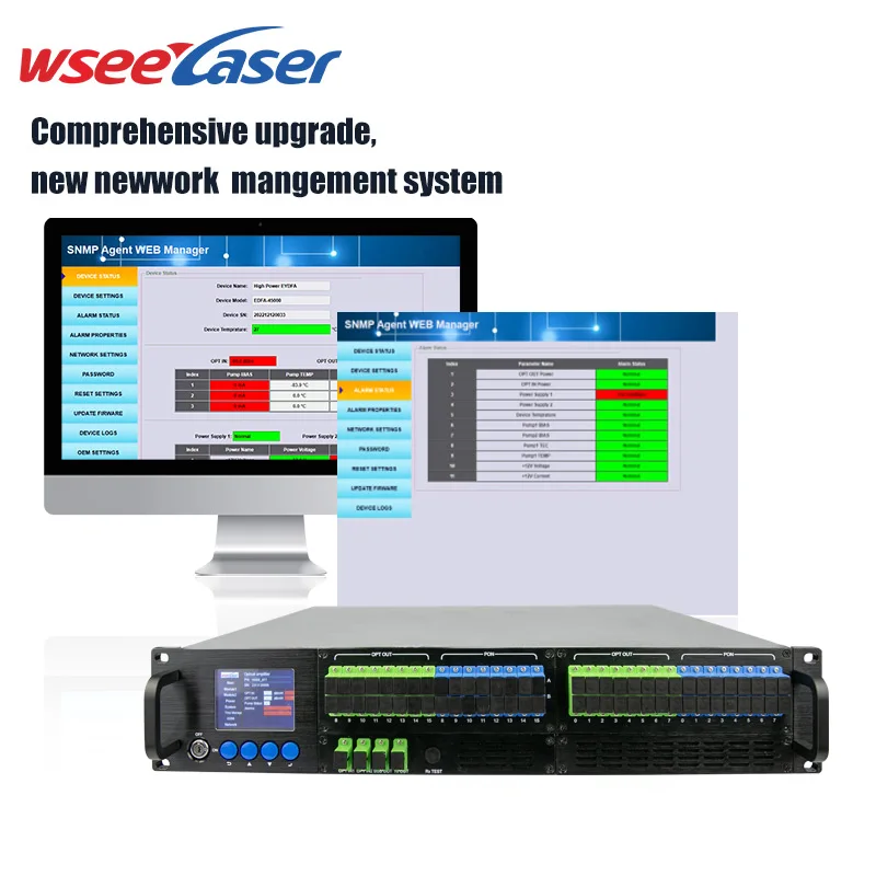 Factory price CATV GPON EDFA 1550nm optical amplifier 32 port WDM EDFA