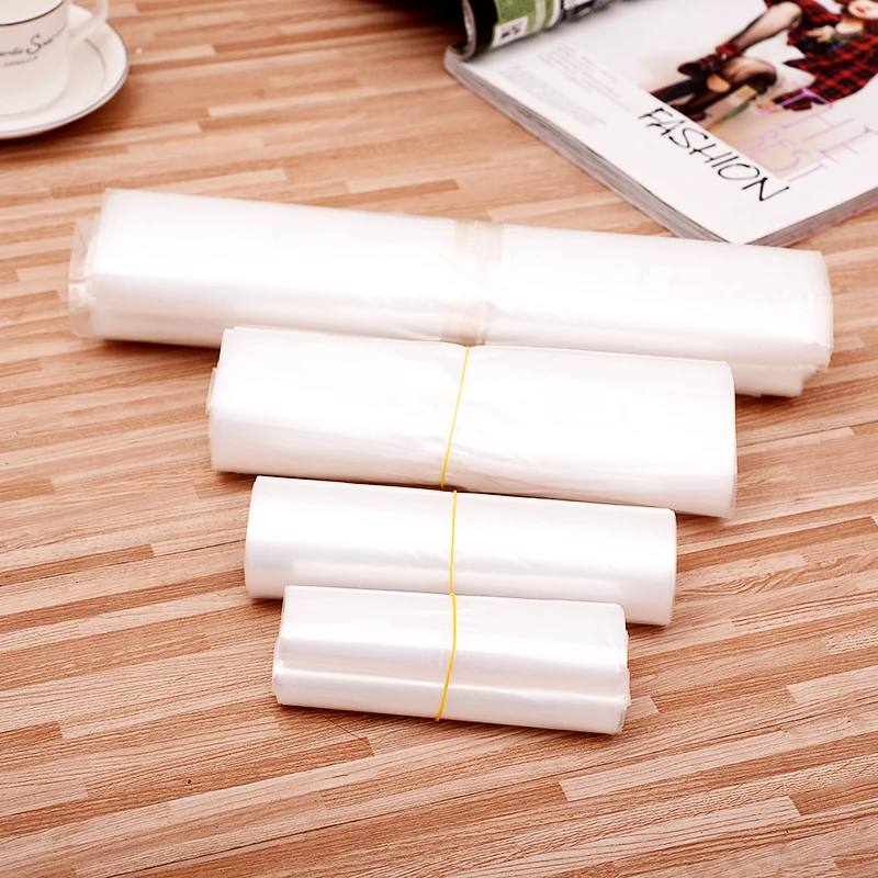 Factory Direct Plastic Bag HDPE LDPE Clear Poly Flat Bags on Roll with Customized Printing food freezer sandwich bag