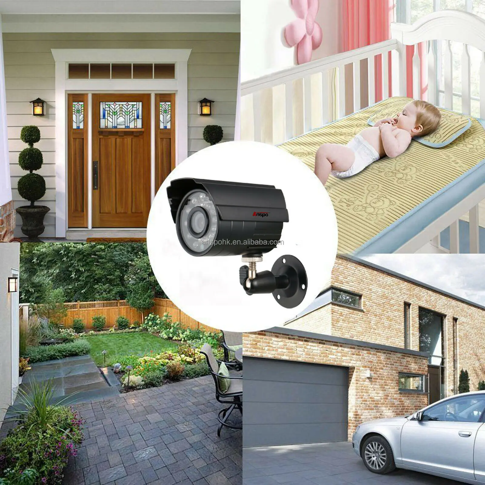 720P AHD 4CH CCTV Surveillance KIT DVR With 1.3MP AHD Camera night vison BNC cable home security CCTV system 4CH AHD Camera KIT