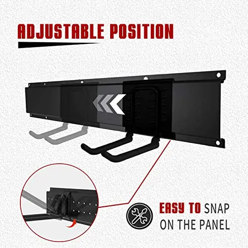 New Design Garage Storage Wall Organizer Wall Mount Rack Hooks Heavy Duty Garden Tool Rack