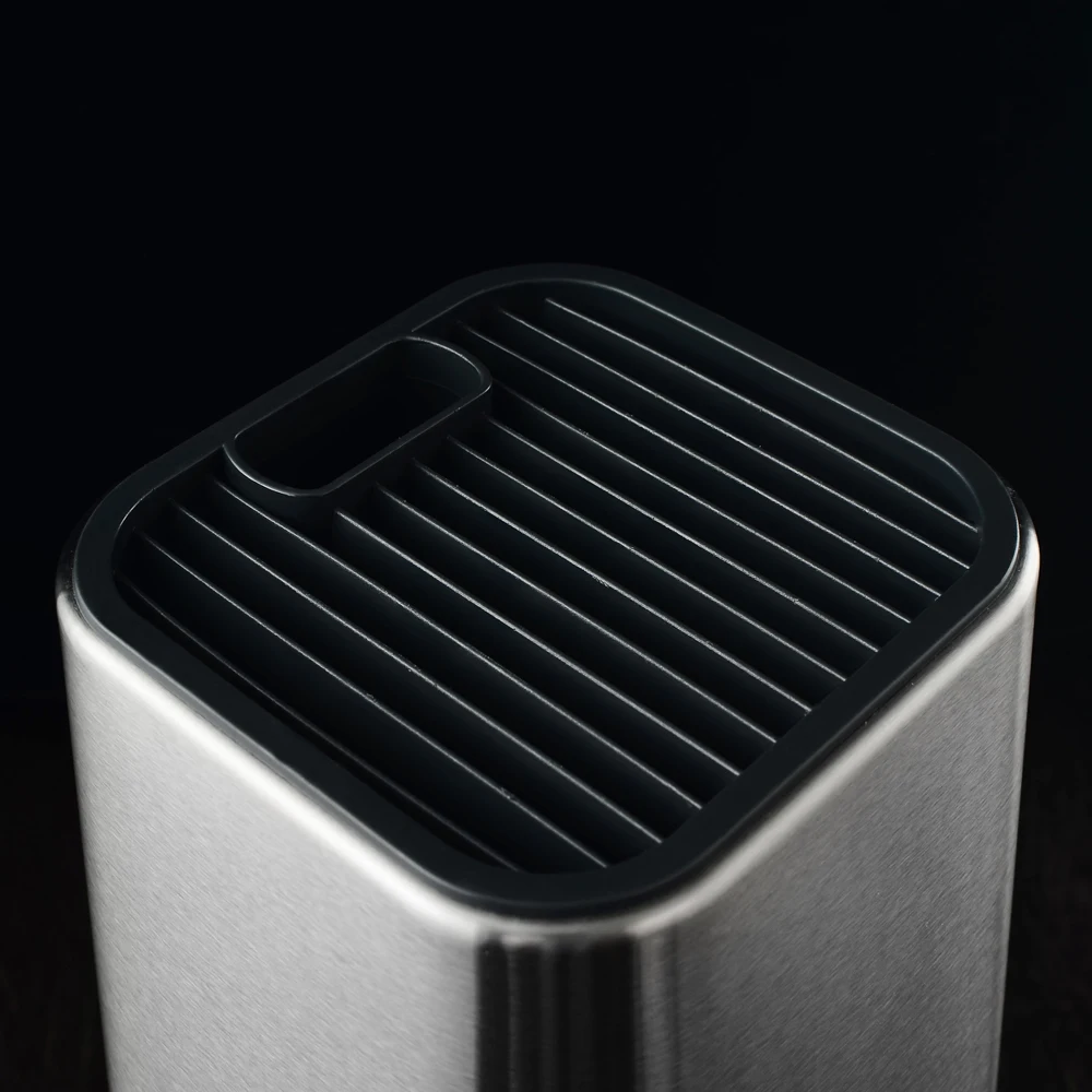 Оптовая продажа с фабрики Многофункциональный кухонный нож держатель Univers органайзер для хранения из нержавеющей стали и пластика 8 дюймов Ножи блок