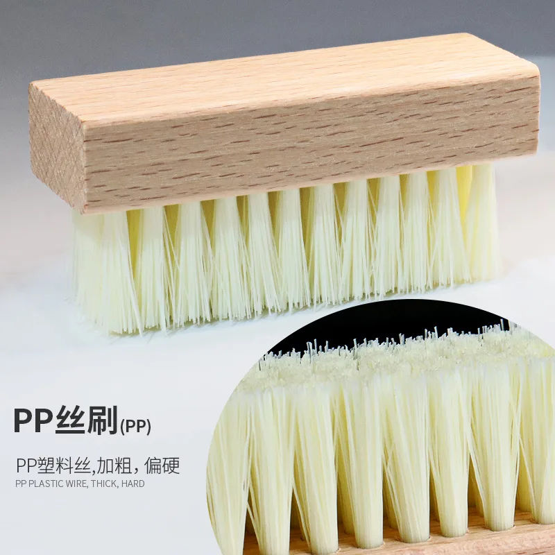 Shoe cleaner 100% natural wooden horsehair shine shoe brush /Shoe Cleaning Brush