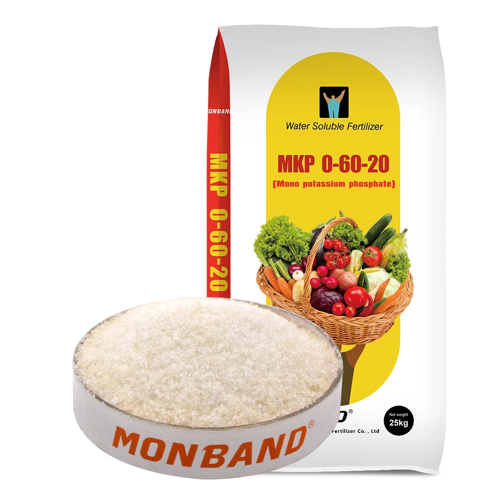 SoilAcid 0-60-20 Acid KH2PO4 99% Fertilizer Potassium Dihydrogen agricultural fertilizer White Crystal