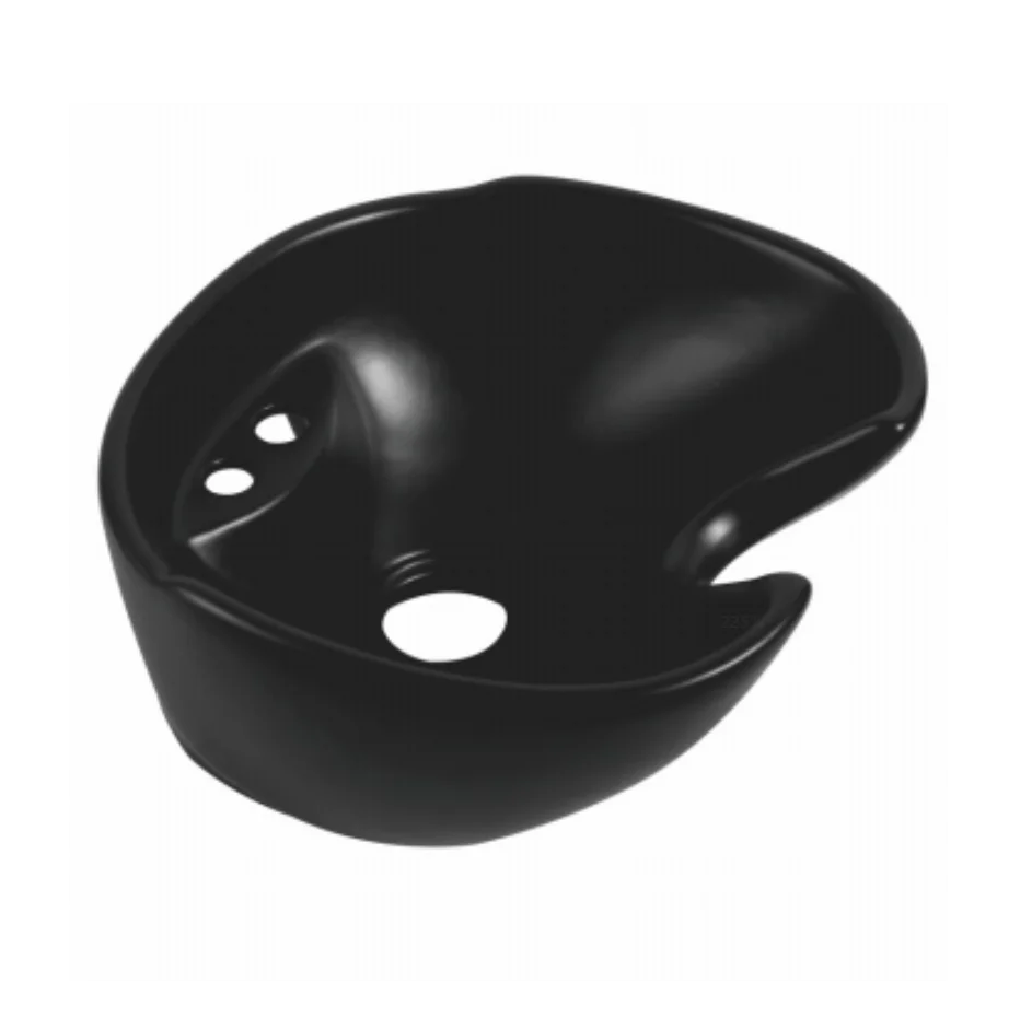Роскошный черный керамический умывальник для волос, шампунь, аксессуары для стульев, аксессуары для салона красоты, парикмахерской, парикмахерской, чаша для шампуня