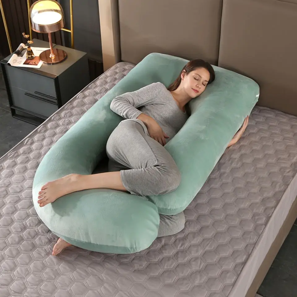 Fashion attractive design competitive price full body pregnancy pillow baby maternity pillow wedge for belly support