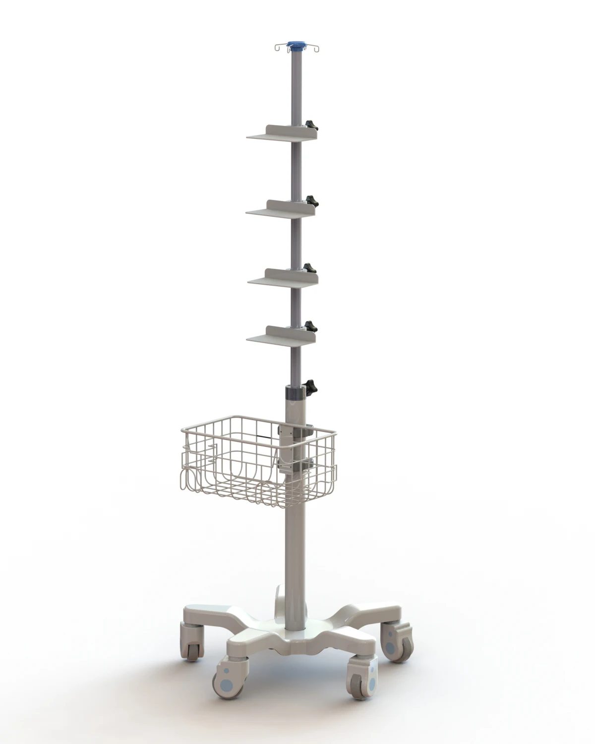 Hospital infusion pump stainless steel trolley