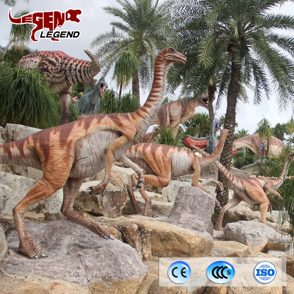4 M Long Realistic Life Size Fiberglass Dinosaur Statue For Park