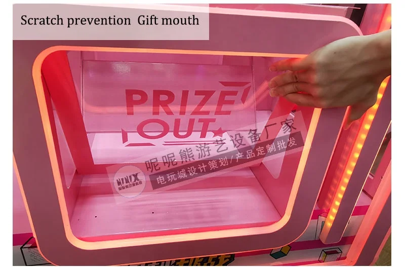 Coin operated game machine 1 players claw crane machine made in china