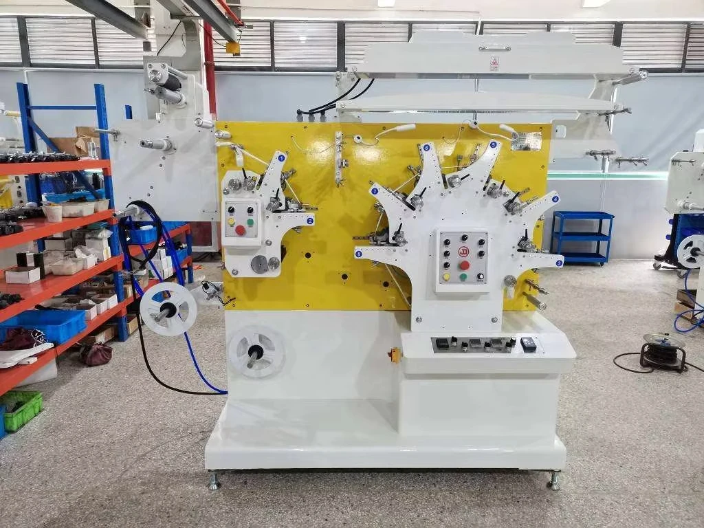 Jingda 6 Colors Polyester Satin Ribbon Printer Automatic Anilox Roller Clothing Flexo Care Label Printing Machine