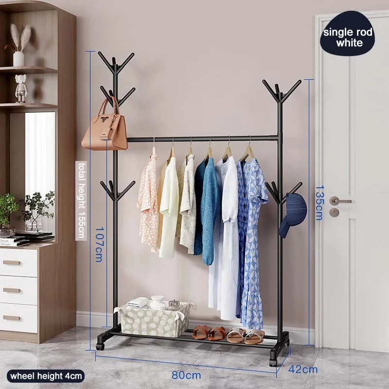 Clothes Rack with Wheels Cloth Rack/clothes Hanger /cloth Stand Clothes Rack for Clothing Store
