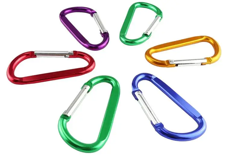 Aluminum Carabiner Hook D Shaped Aluminum Snap Hook