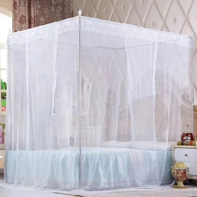 Large space three doors princess bed canopy palace mosquito net
