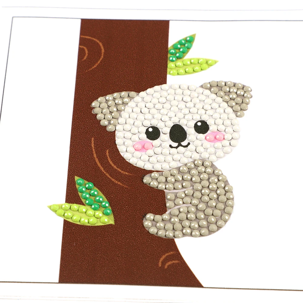 Koala Animal DIY Handmade DiamondPainting Stickers Kits Toy Sticker Bookmark Stay At Home Toys For Kids Girls Adults