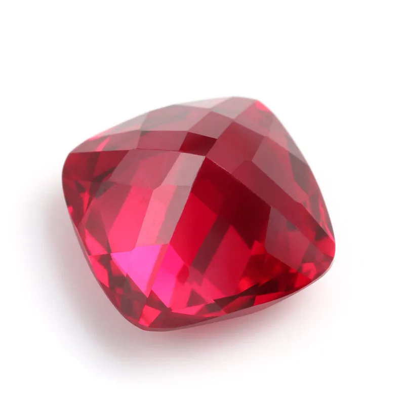 Lab Grown Ruby Princess Radiant Heart Cushion Oval Pear Marquise Emerald cut Ruby gemstones