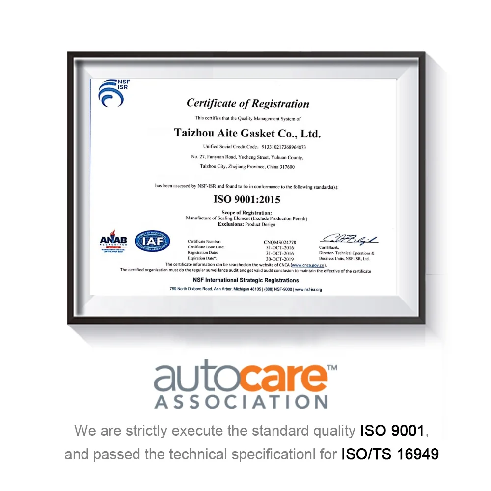 M271 1.8L raw material gasket for benz