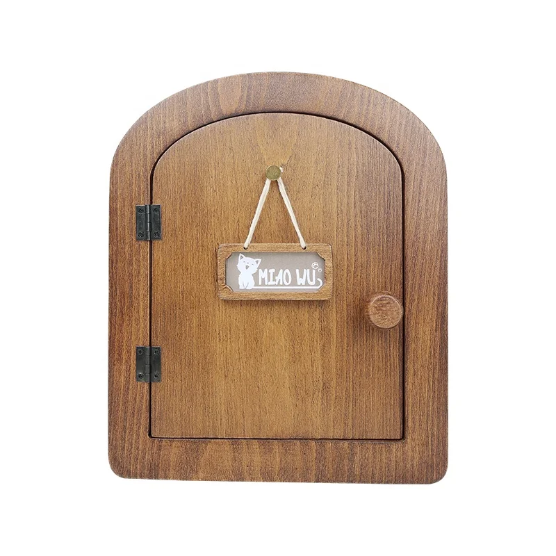 Factory Wholesale Custom Logo Wooden Patio Sliding Pet Door Cat Flap Door