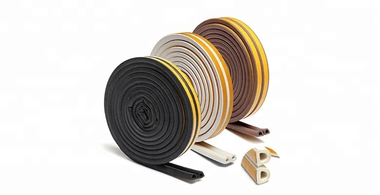 Wholesale Factory Price Adhesive D type weather strip epdm foam rubber weather strip seal strips