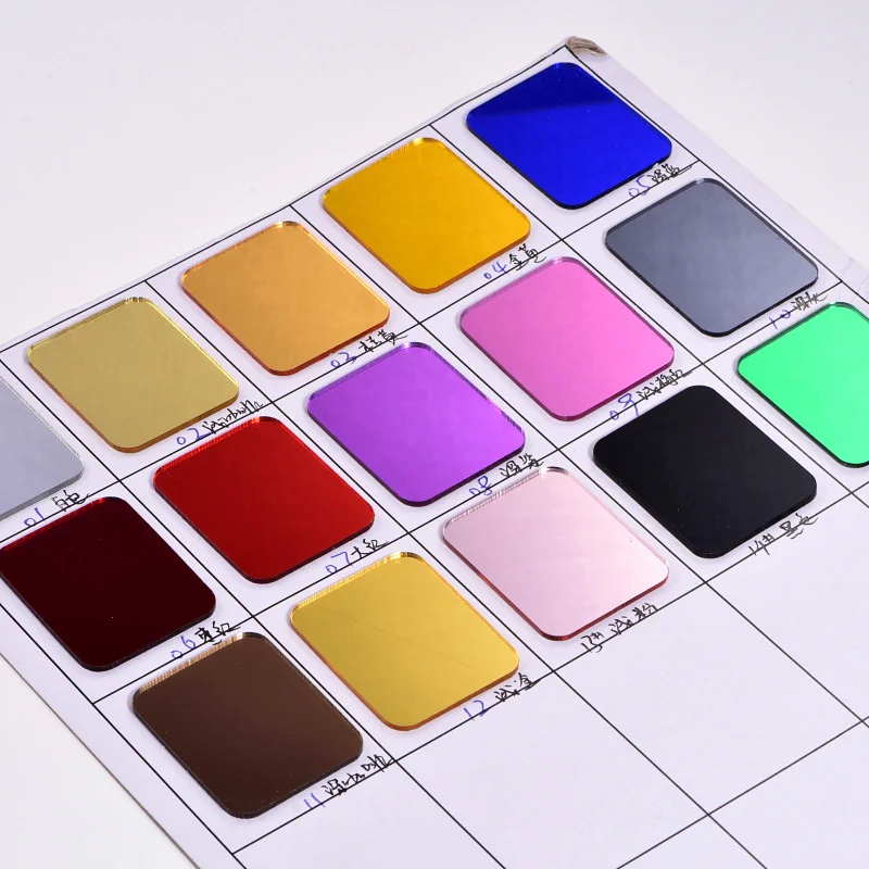 OLeeya High Shiny Over 35 Colors Silver Strass Flat Back Acrylic Mirror Sew on Rhinestones With Holes for Dancing Clothes