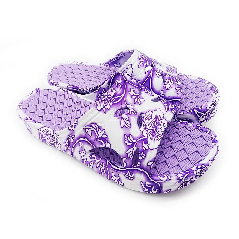 Fashion design platform printing upper women shoes for young girls casual chappal ladies slippers