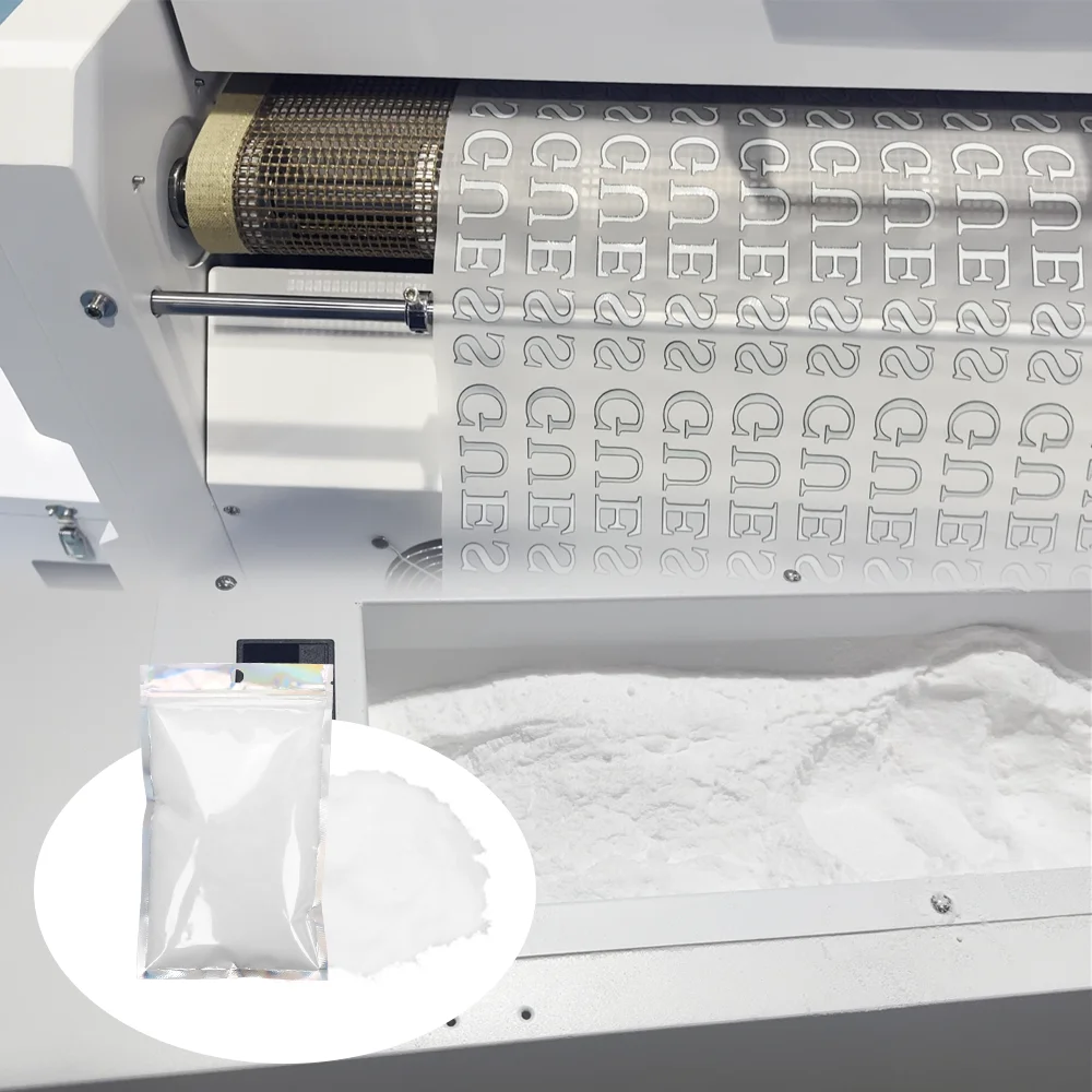 DTF White Ink Processing High Elastic Hot Melt Adhesive Powder Polyurethane Clothing Hot Stamping Powder Fine Powder