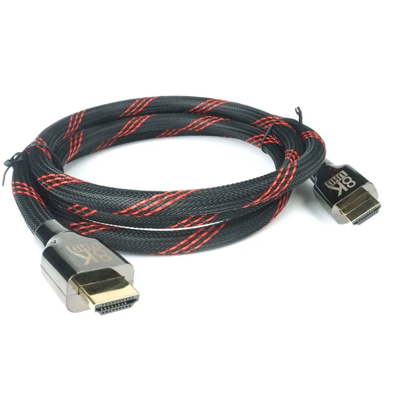 8K HDMI кабель 2,1 48 Гбит/с высокоскоростной HDMI Плетеный Cord-4K @ 120 Гц 8K @ 60 Гц совместим с року ТВ/PS5/HDTV/Blu-Ray